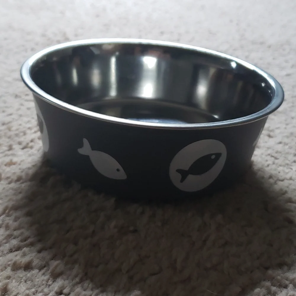 Cute kitty food/water bowl